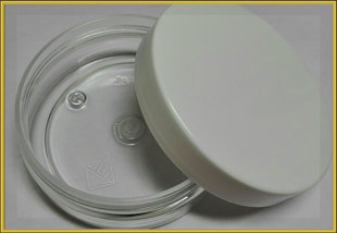 Баночка прозрачная плоская