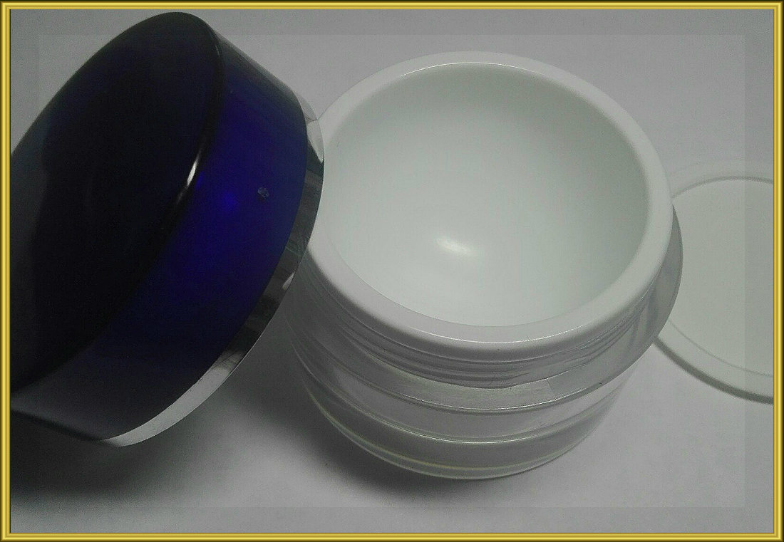 Баночка круглая синяя